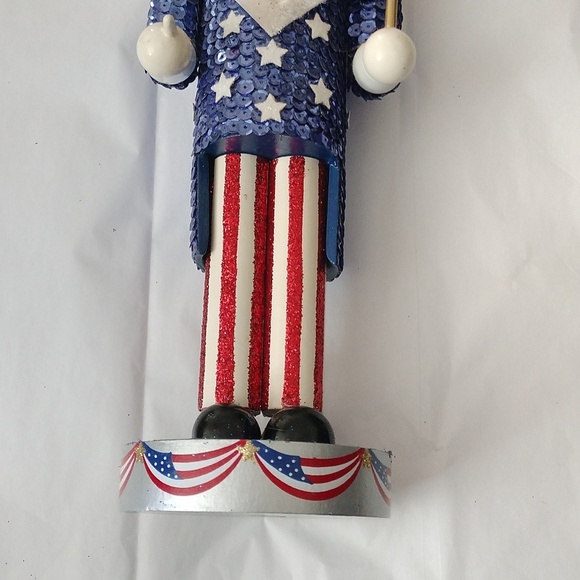 NUTCRACKER VILLAGE Uncle Sam SPECIAL EDITION 10th Anniversary 2002 - Picture 4 of 10